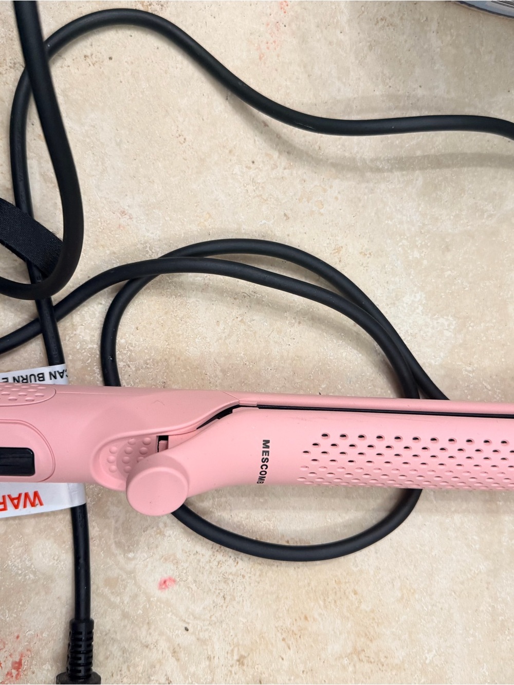 Pink Ceramic Hair Straightener - Lightweight Flat Iron
